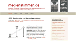 Desktop Screenshot of medienstimmen.de