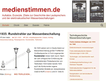 Tablet Screenshot of medienstimmen.de